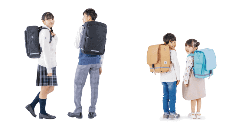 「RAKUSACK GROW」「ラクサックジュニア プラス 100サイズ」「ラクサックジュニア プラス 小サイズ」「ラクサックジュニア プラス 大サイズ」のいずれかを、抽選で1名様に