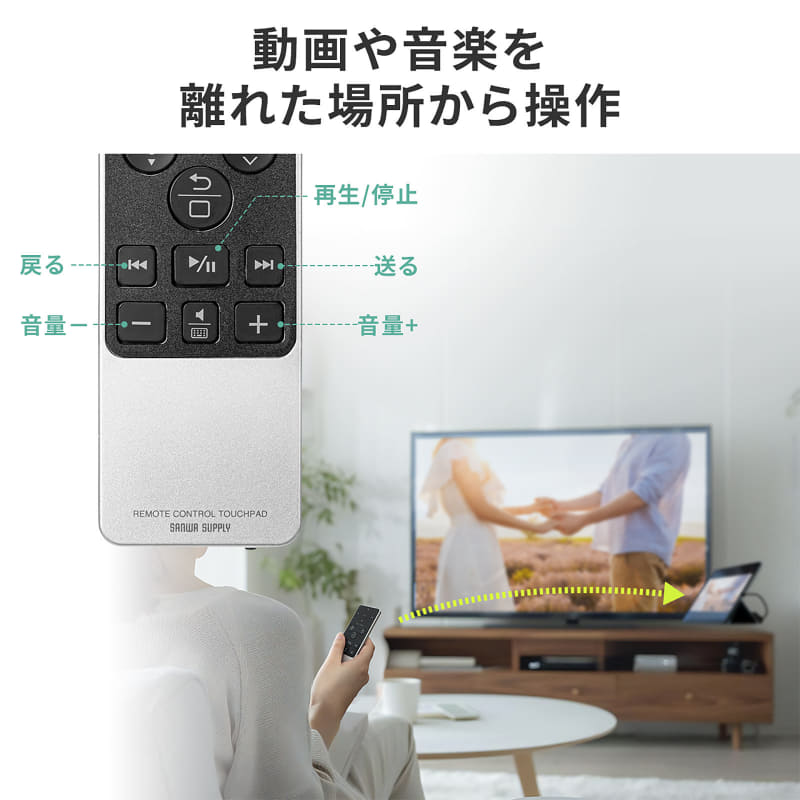 メディア操作キーで動画の視聴が快適に