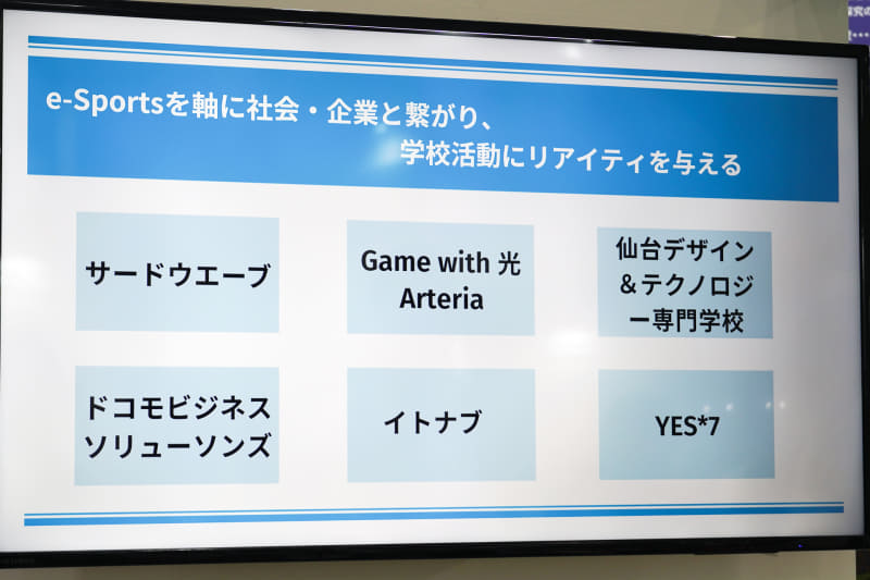 eスポーツを軸に6者と協力関係