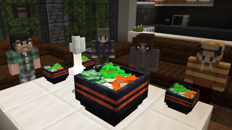 マイクラの中に寿司ボウルが出てくるとは