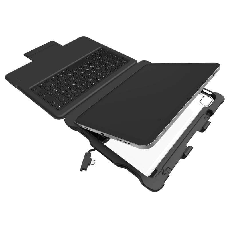 iPadの着脱も簡単で、STM本社の測定ではセットにかかる時間は19秒だという