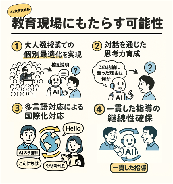 AI大学講師の導入で想定される教育効果
