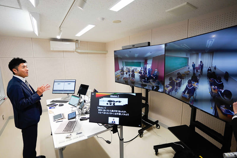 大分上野丘高等学校に設置された遠隔教育配信センター