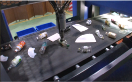 ゲーム中に表示されるゴミ分別の動画を視聴することで、分別をリアルに体験可能