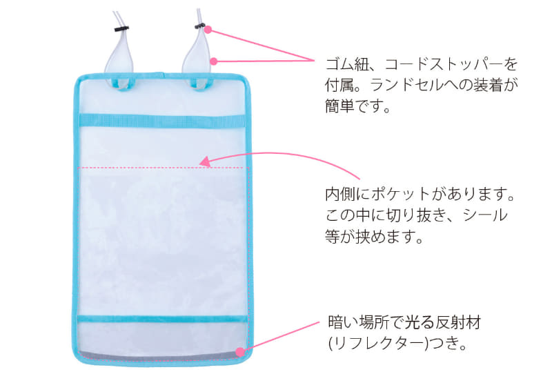 取り付け用のゴムひもとコードストッパーが付属