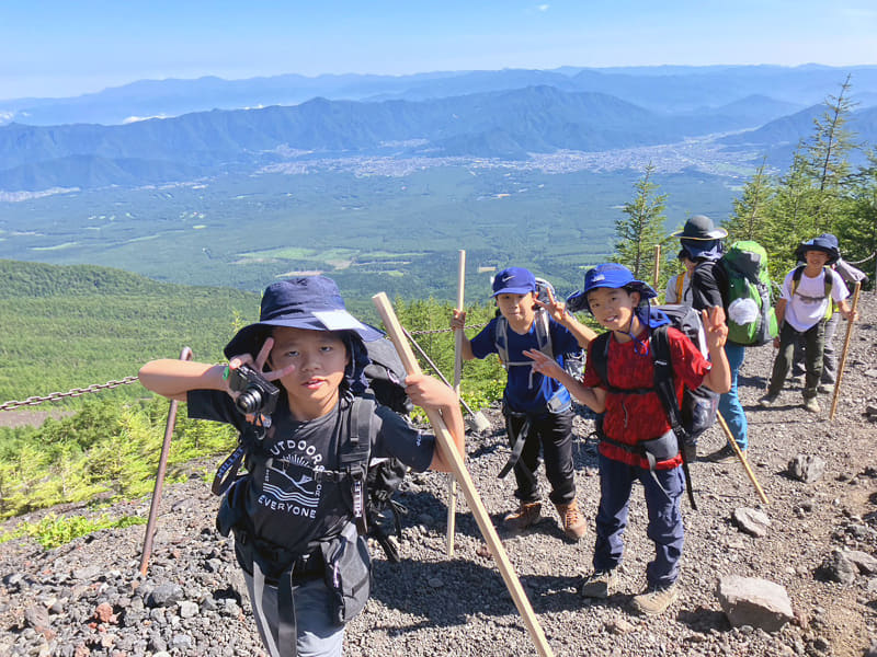 過去の富士山チャレンジツアーの様子
