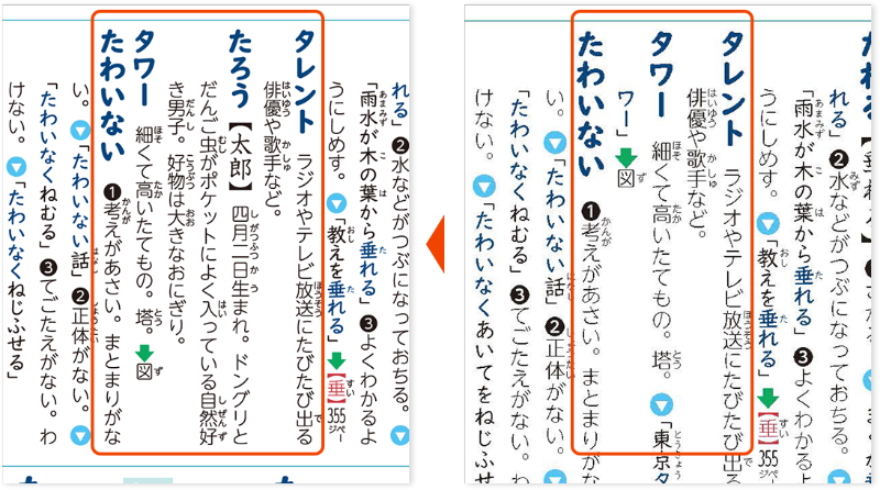 自然なレイアウトで挿入される