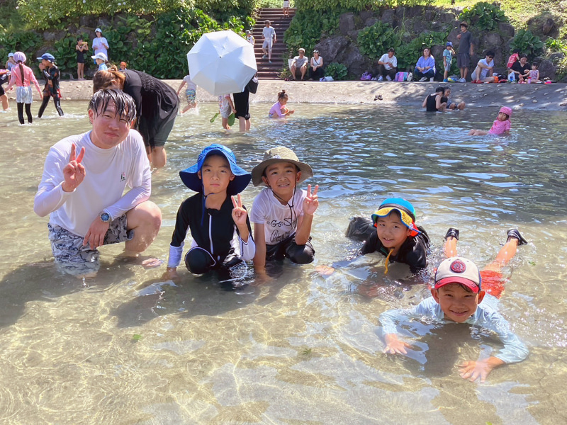 自然の中で思い切り体を動かせる