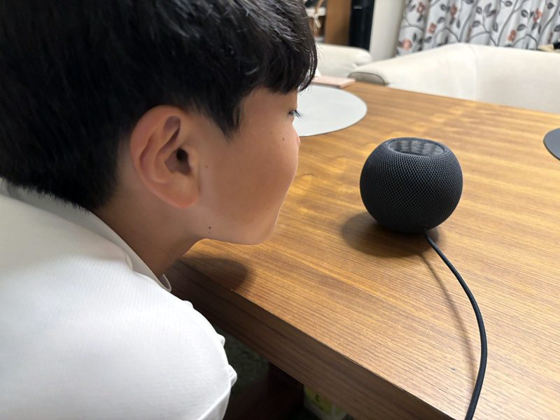 HOMEPod miniに話しかけて天気の確認や予定の登録を実行