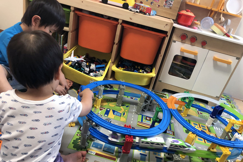 和室のBefore。ここを整理して長男の学習スペースをつくる