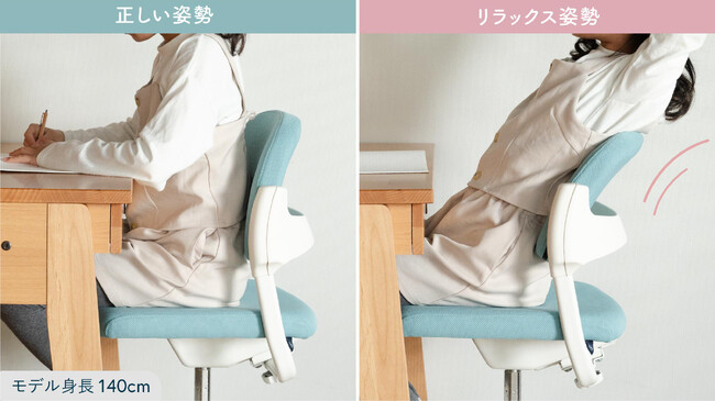 背もたれが自然に傾く「スマートロッキング機能」（製品サイトより）