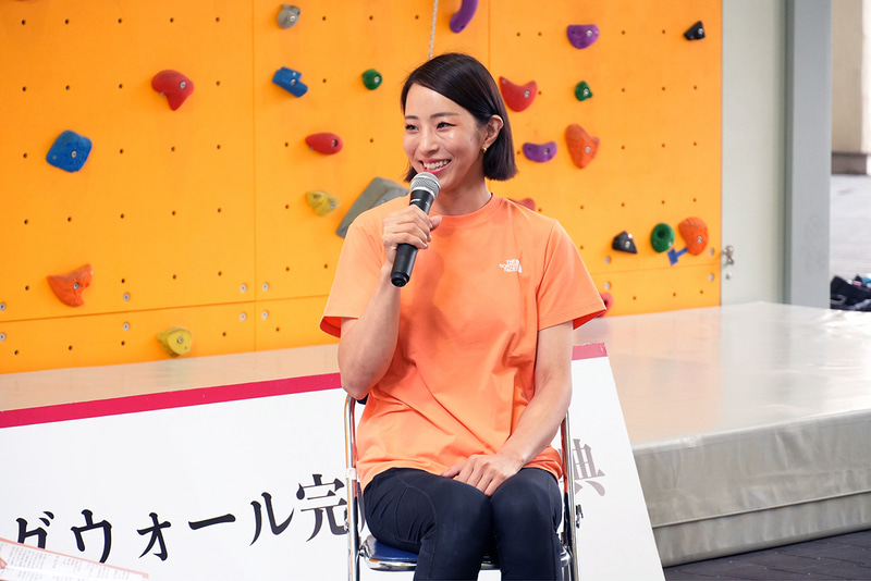 野口啓代氏がトークショーを実施