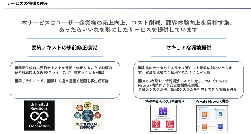 サービスの特徴