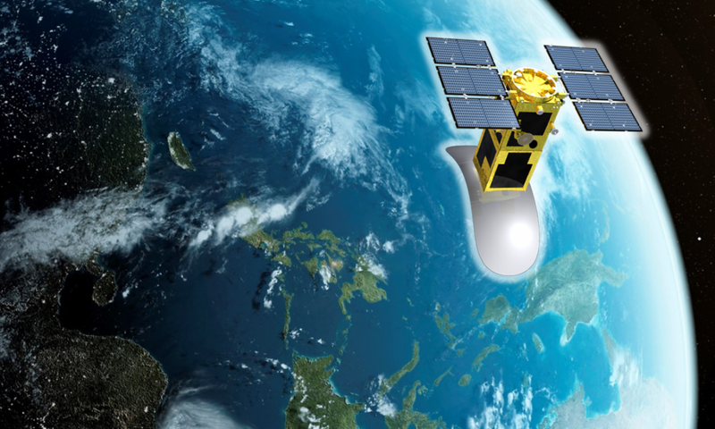 人工衛星から撮影した地球の場所を当てるクイズや、VRによる宇宙体験などを実施 （© NEC Corporation）