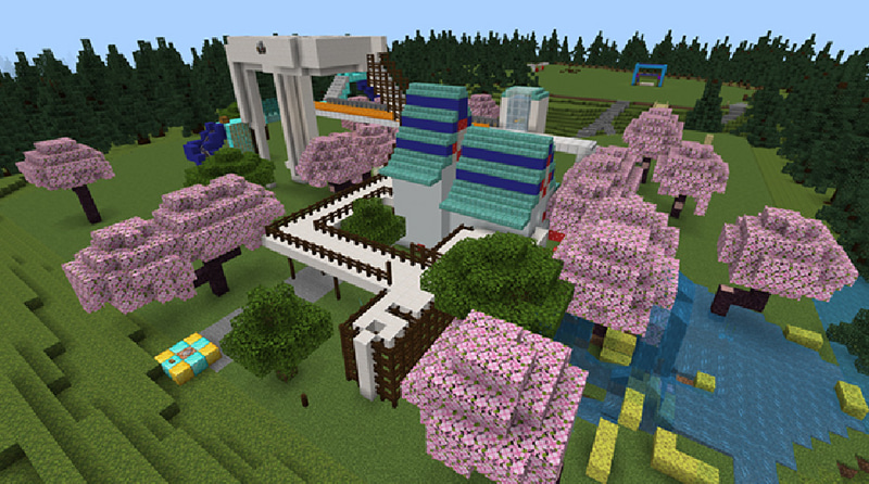 教育版マインクラフトで生まれた成果物