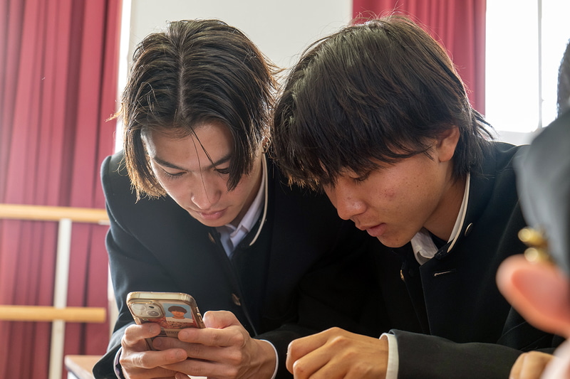 過去に実施した闇バイト対策の特別授業の様子