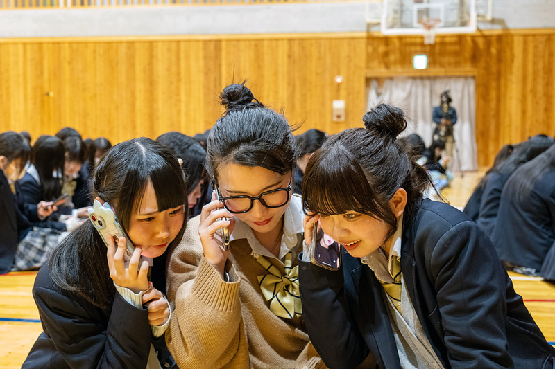 過去に実施した闇バイト対策の特別授業の様子