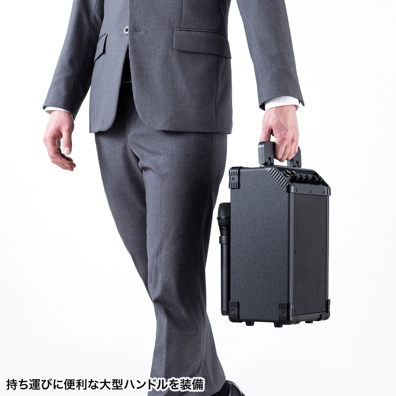 専用バックは大型ハンドルを装備