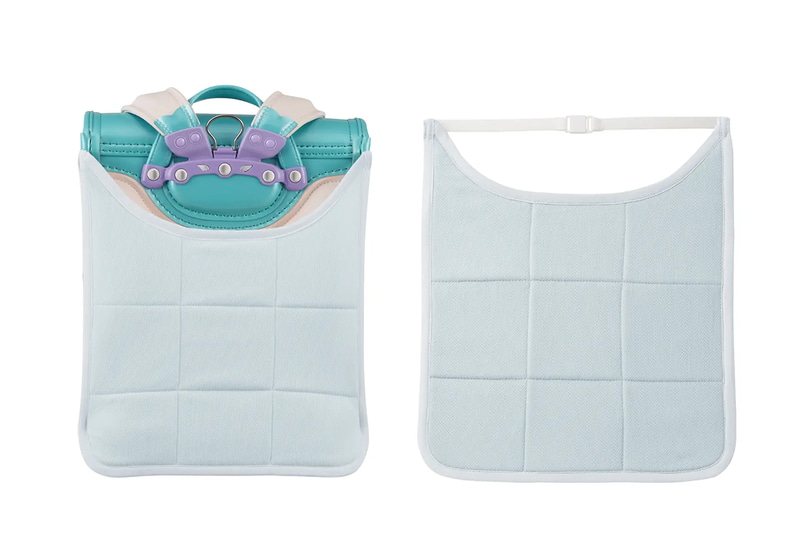 背中のムレを軽減する「背あてパッド」（全4色）