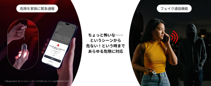 フェイク通話機能を装備