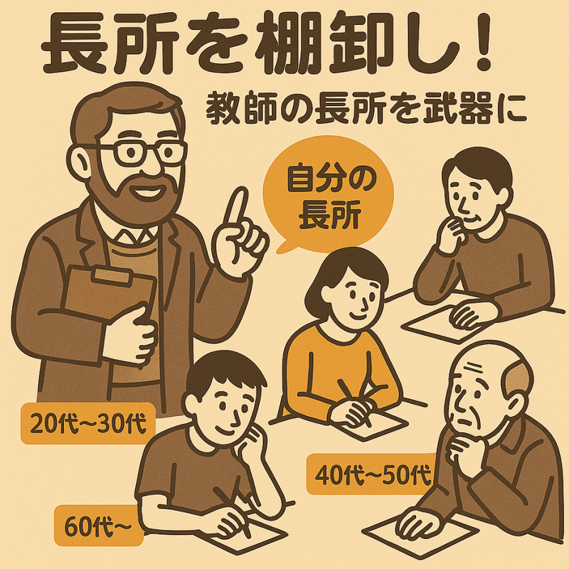 ワークショップL「退職後の人生設計！長所を第二の人生の糧にする棚卸しワークショップ