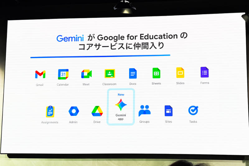 GeminiがGoogle for Educationのコアアプリに