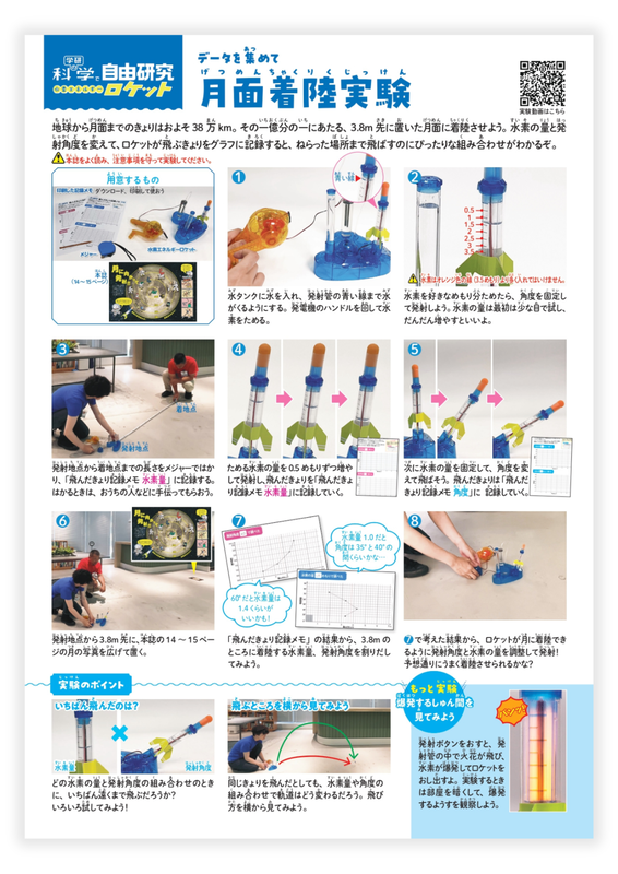 自由研究のやり方シートと、飛んだ距離を記録できる記録用シート