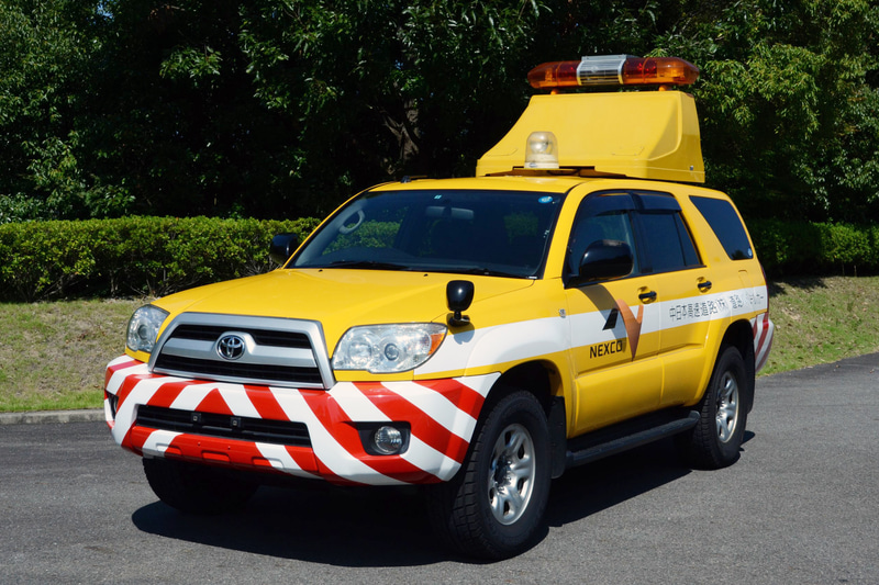 はたらくクルマとして展示されるハイウェイパトロールカー