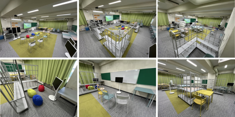 授業スタイルや学び方に合わせてレイアウトを変更可能