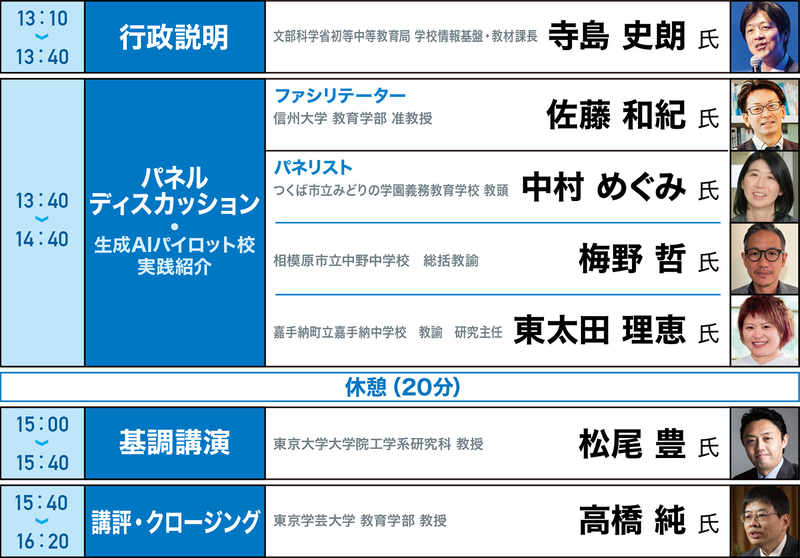 タイムスケジュール