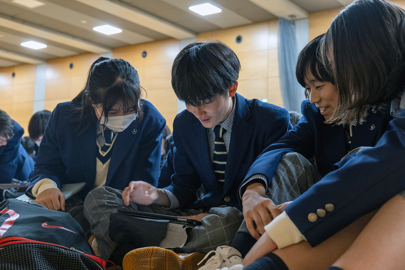 過去に実施した闇バイト対策の特別授業の様子