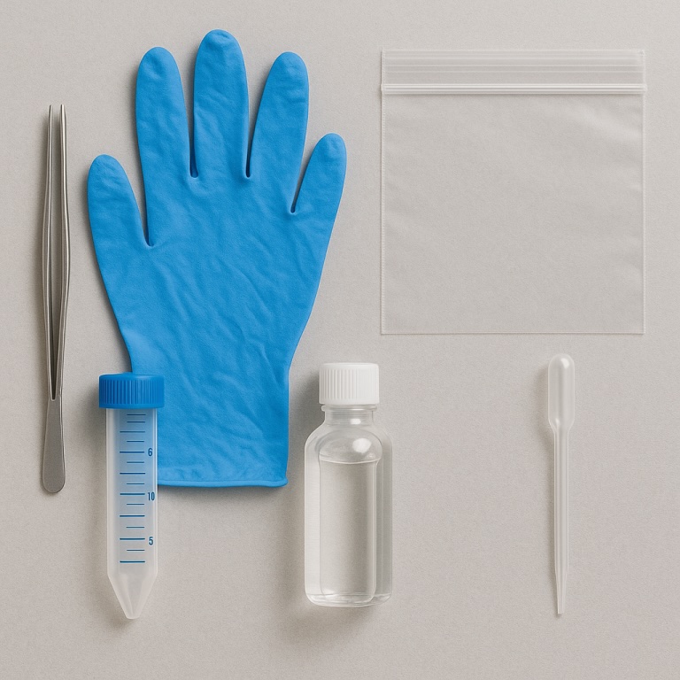 8月2日のキックオフ後に送付される研究キットのイメージ