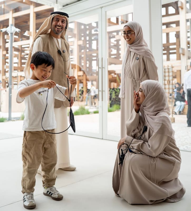 アラブ首長国連邦館（UAEパビリオン）で小学生向けの教育プログラムを実施