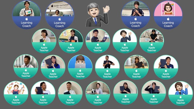 駒繋小学校では、教師全員がApple Learning CoachやApple Teacherの資格を持つ
