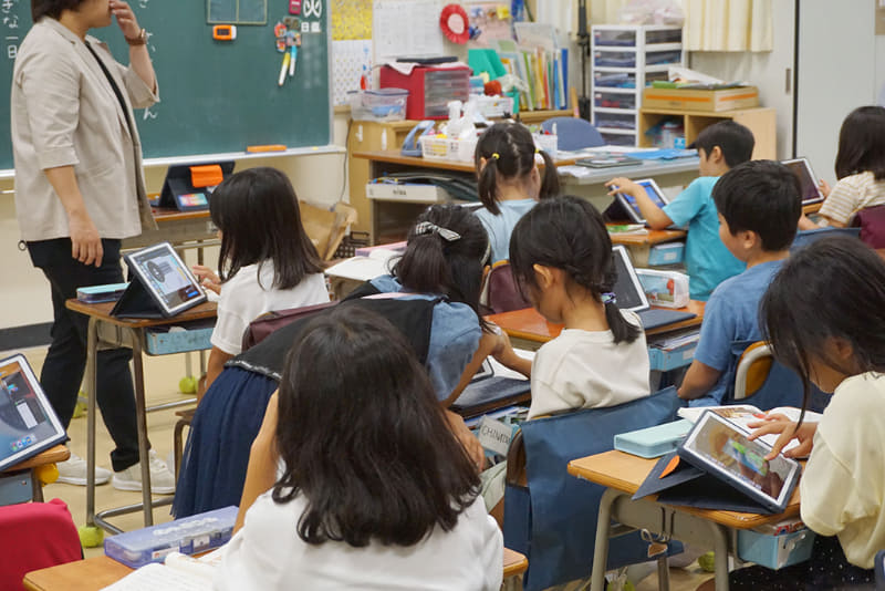 授業の最初は、自分が話すセリフの確認