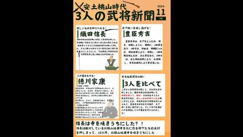 武将に関する新聞