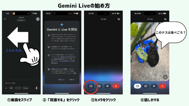 Gemini Liveの始め方