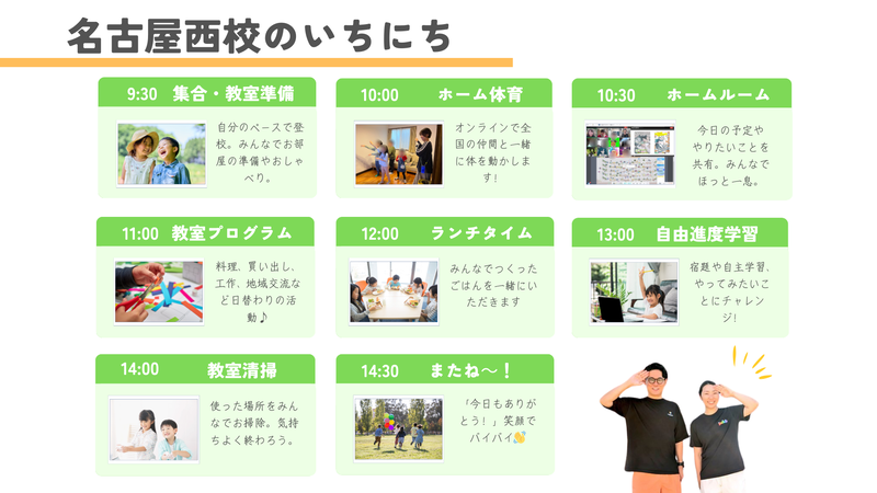 NIJINアカデミー名古屋西校での活動例