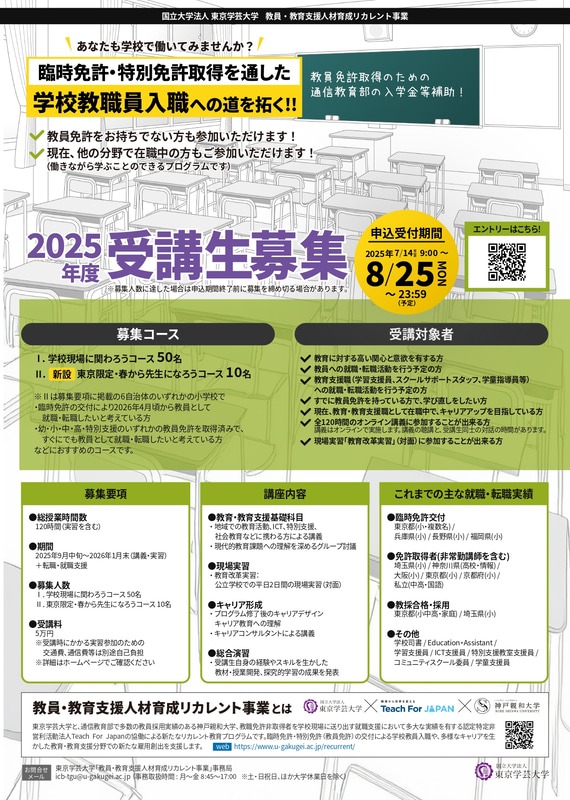 2025年度受講生の募集要項