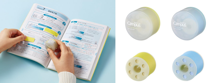 教科書やプリントに書き込むスペースを追加できる「ロールふせん」