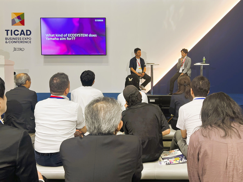 TICAD Business Expo & Conferenceでの発表の様子