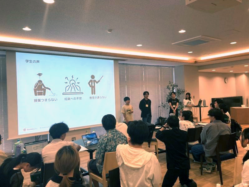 事業アイデア発表の様子