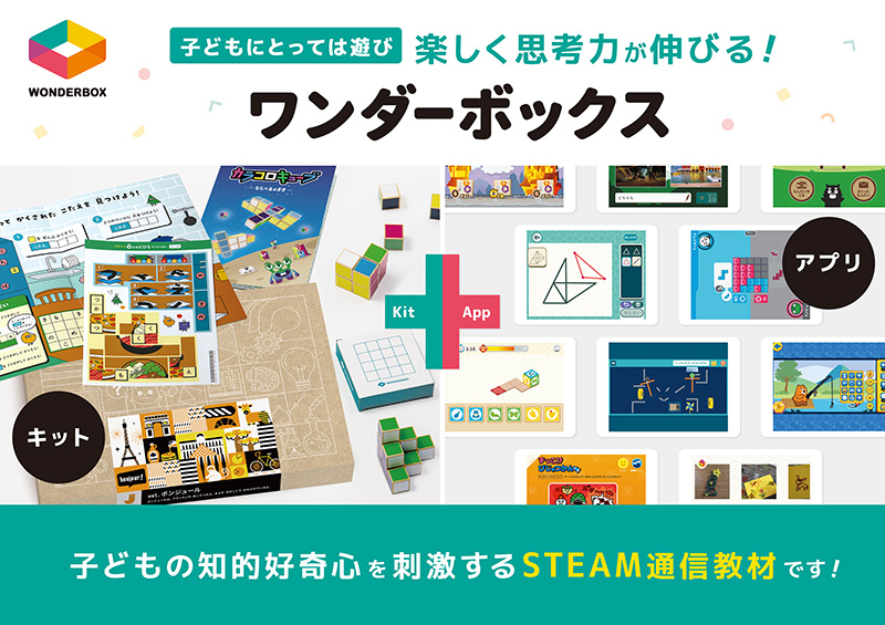 教材とアプリで思考力と創造力を育む「ワンダーボックス」