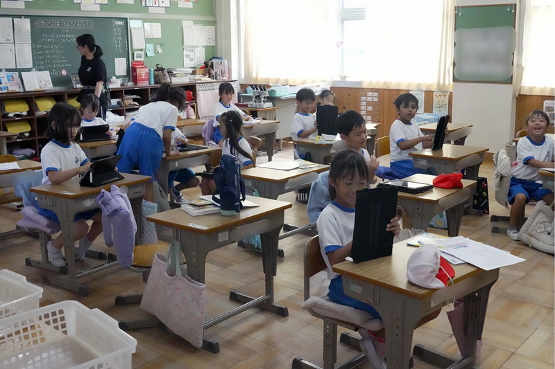 愛知県豊橋市立津田小学校の様子