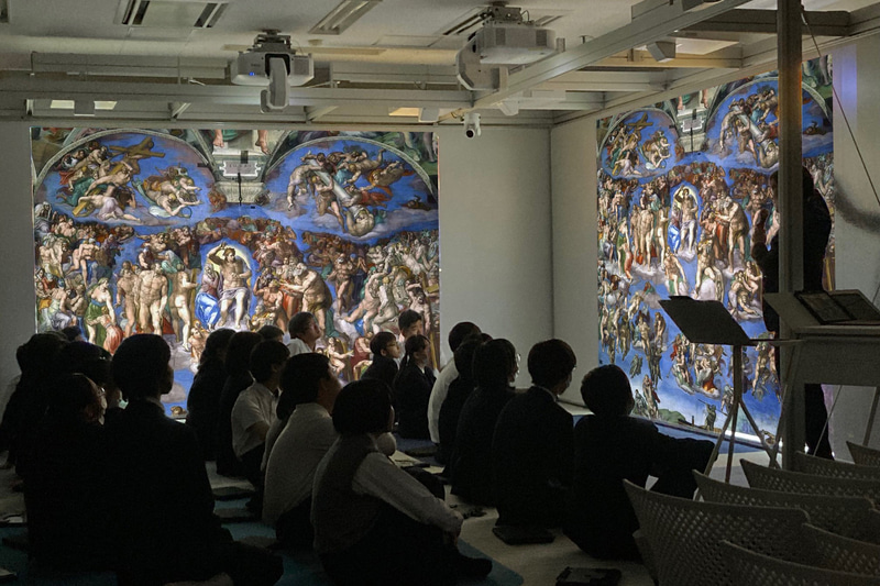 附属小倉中学校の美術の授業