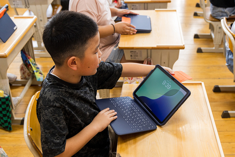 下呂市に導入されたiPad（下呂市立萩原小学校）