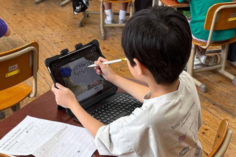 飴づくりの工夫を吹き出しに書きこむ