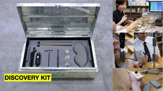 博展のクリエイティブチームが開発した共創キット。素材の特徴に気づき、自由に発想を広げるために開発