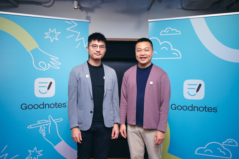GoodnotesのCEO スティーブン・チャン氏（左）とCOO ミン・トラン氏