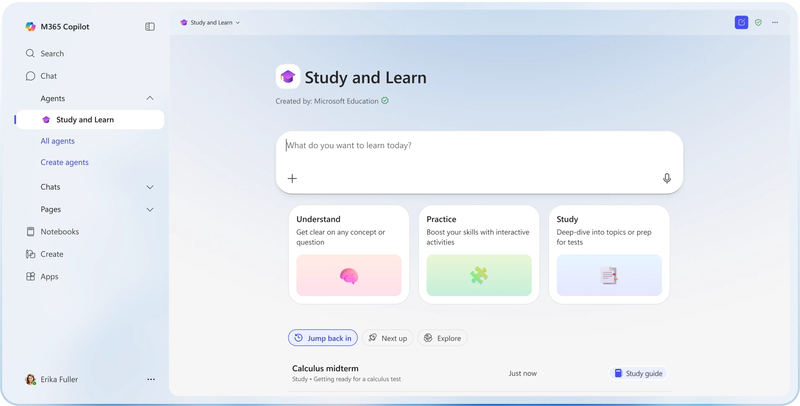生徒が学習用の練習問題を作成できる「Study and Learn」